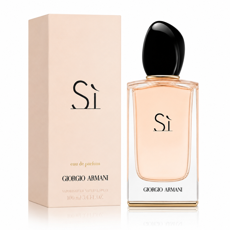Giorgio Armani Si Eau de Parfum Spray 3.4oz/100ml, (1000000% Authentic)