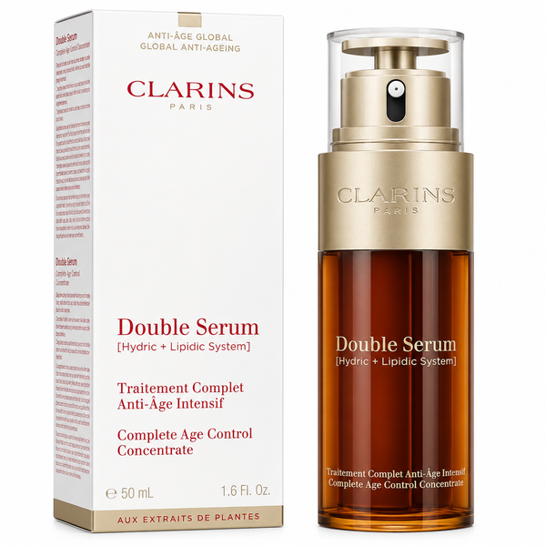 Share Clarins Double Serum Anti Age Complete Age Control Concentrate 1.6 oz NIB